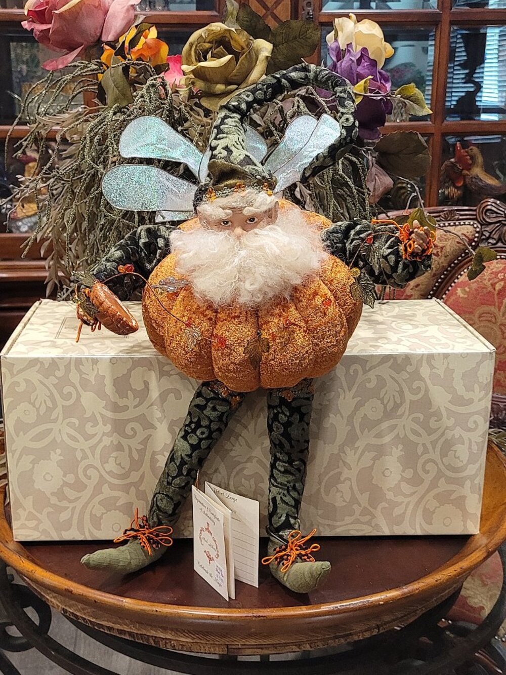 Mark Roberts Limited Edition Halloween Pumpkin Pie Fairy Velvet Large 51-35602